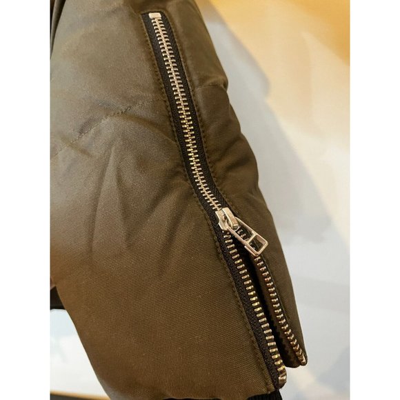 Moose Knuckle Down Filled Canada Men's Khaki Parka Hooded Coat Size XL - Picture 3 of 16